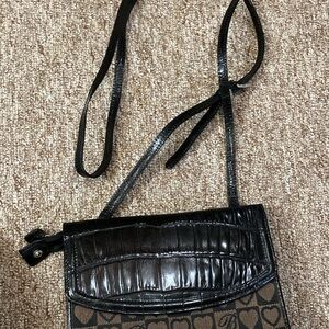 Brighton Black and Brown Crossbody Bag